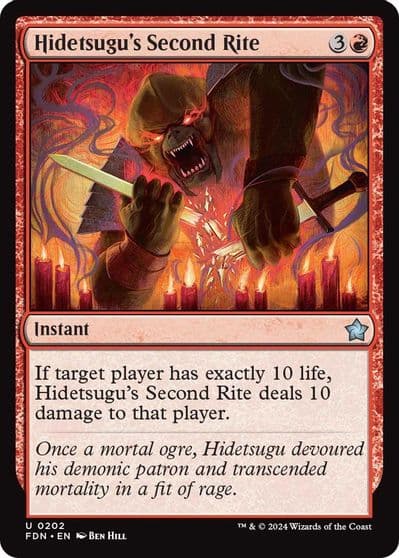 Hidetsugus Second Rite Foundations Magic card