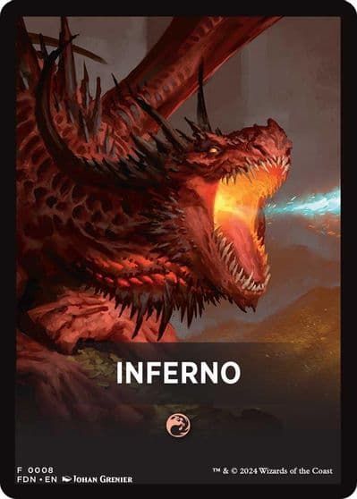 Inferno Theme Card Foundations Magic card
