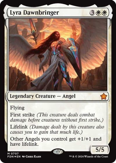 Lyra Dawnbringer 0707 Foundations Magic card