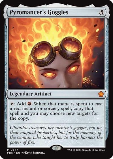 Pyromancers Goggles Foundations Magic card