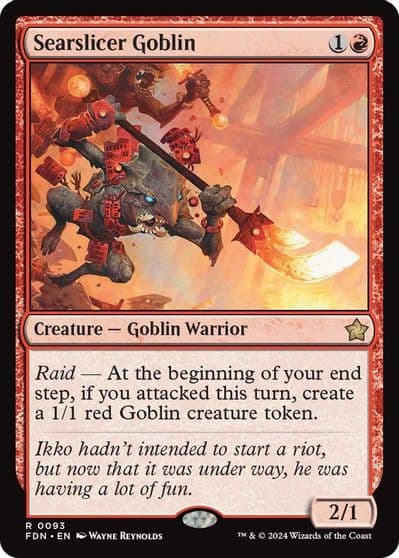 Searslicer Goblin Foundations Magic card