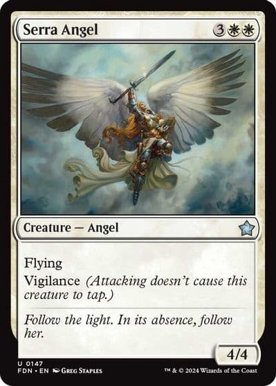 Serra Angel 0147 Foundations Magic card