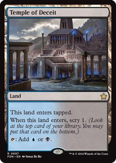 Temple of Deceit Foundations Magic card