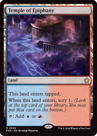 Temple of Epiphany Foundations Magic card