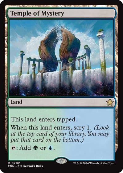 Temple of Mystery Foundations Magic card