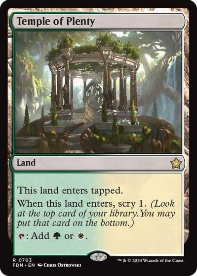 Temple of Plenty Foundations Magic card