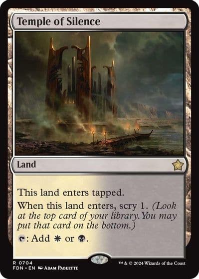 Temple of Silence Foundations Magic card