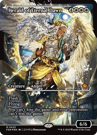 Herald of Eternal Dawn Showcase Foundations Magic card