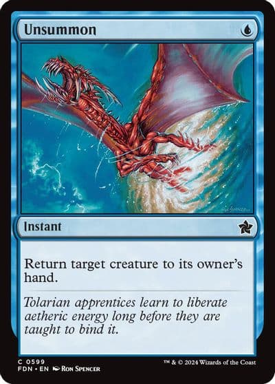 Unsummon 0599 Foundations Magic card