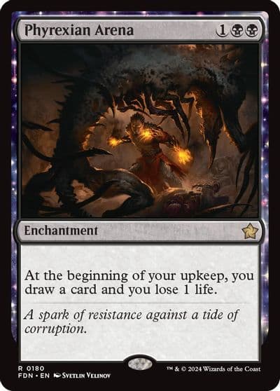 Phyrexian Arena Foundations Magic card