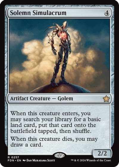 Solemn Simulacrum Foundations Magic card