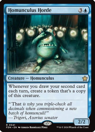 Homunculus Horde Foundations Magic card