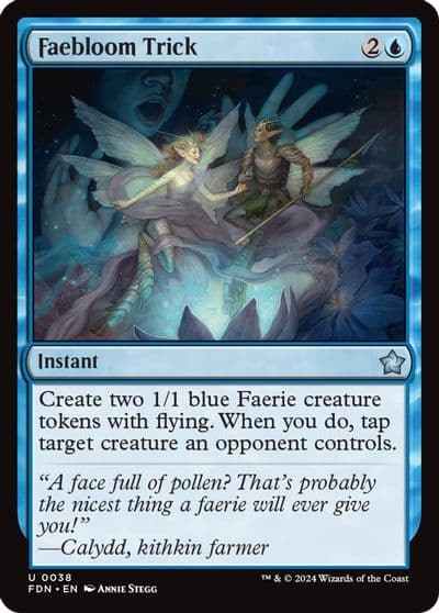Faebloom Trick Foundations Magic card