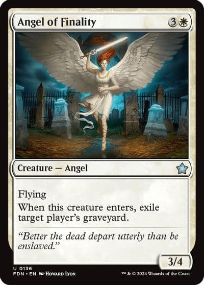 Angel of Finality Foundations Magic card