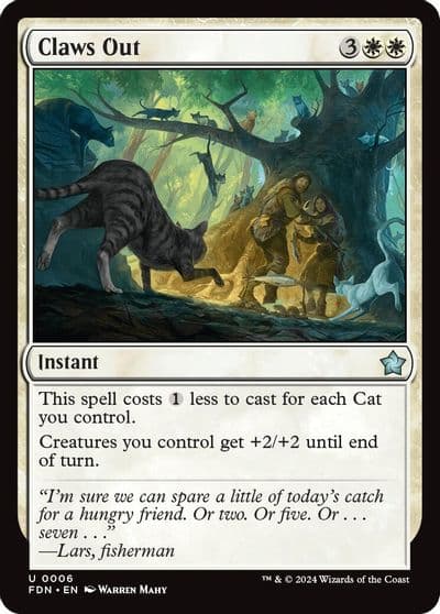 Claws Out Foundations Magic card