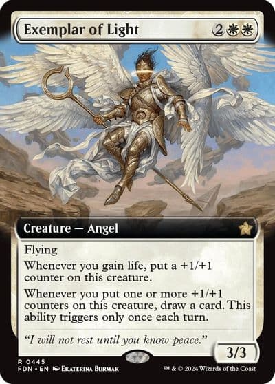 Exemplar of Light Extended Art Foundations Magic card
