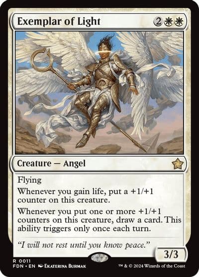 Exemplar of Light 0011 Foundations Magic card