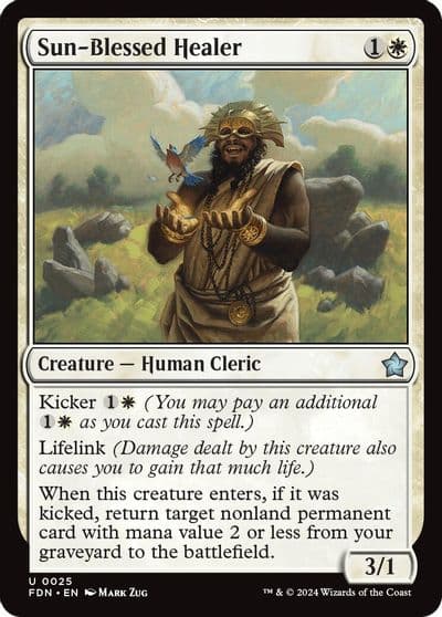Sun Blessed Healer Foundations Magic card