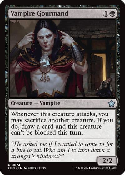 Vampire Gourmand Foundations Magic card