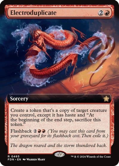 Electroduplicate Extended Art Foundations Magic card
