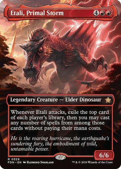 Etali Primal Storm Borderless Foundations Magic card