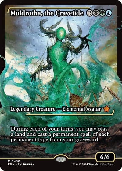 Muldrotha the Gravetide Showcase Foundations Magic card