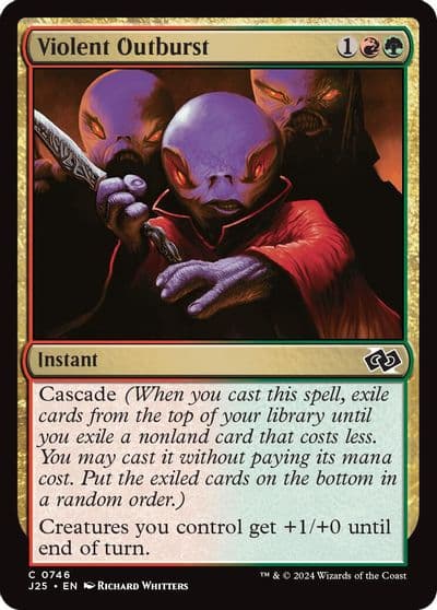Violent Outburst Foundations Jumpstart Magic card