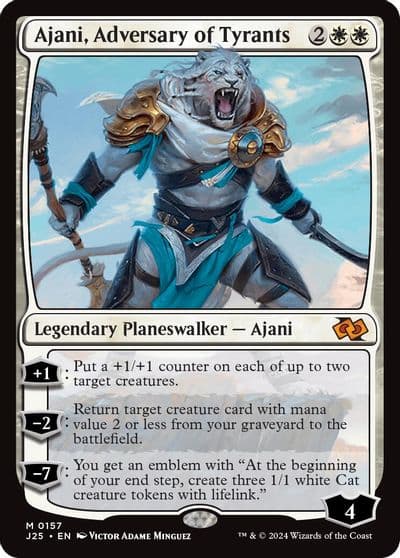 Ajani Adversary of Tyrants Foundations Jumpstart Magic card