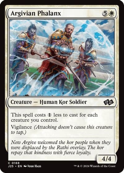 Argivian Phalanx Foundations Jumpstart Magic card