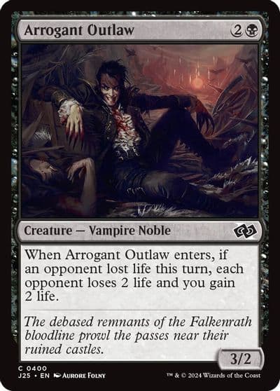 Arrogant Outlaw Foundations Jumpstart Magic card