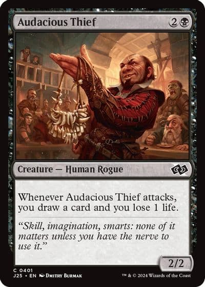 Audacious Thief Foundations Jumpstart Magic card