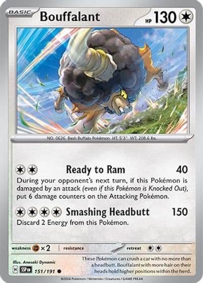 Bouffalant SV08: Surging Sparks Pokemon card