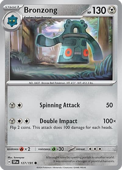 Bronzong SV08: Surging Sparks Pokemon card