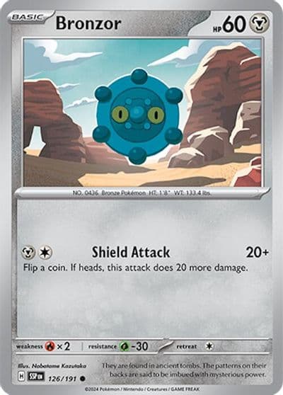 Bronzor SV08: Surging Sparks Pokemon card