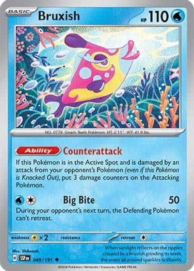 Bruxish SV08: Surging Sparks Pokemon card