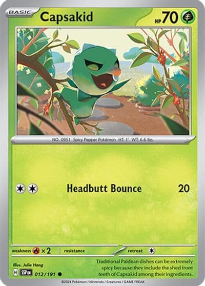Capsakid SV08: Surging Sparks Pokemon card