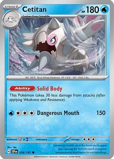 Cetitan SV08: Surging Sparks Pokemon card