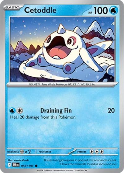 Cetoddle SV08: Surging Sparks Pokemon card