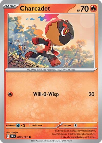 Charcadet SV08: Surging Sparks Pokemon card
