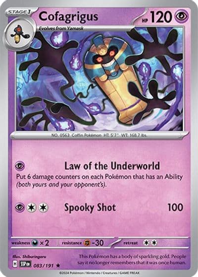 Cofagrigus SV08: Surging Sparks Pokemon card
