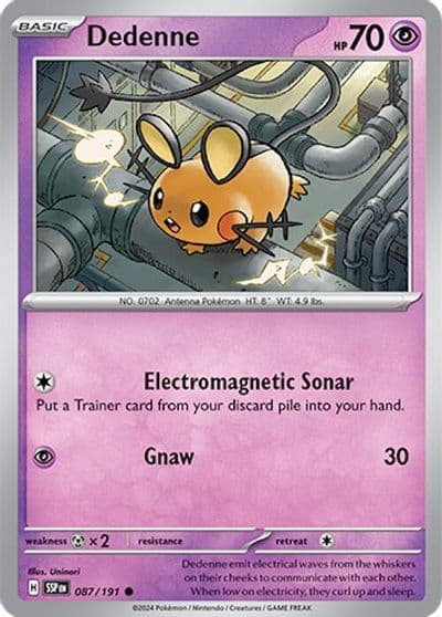 Dedenne SV08: Surging Sparks Pokemon card