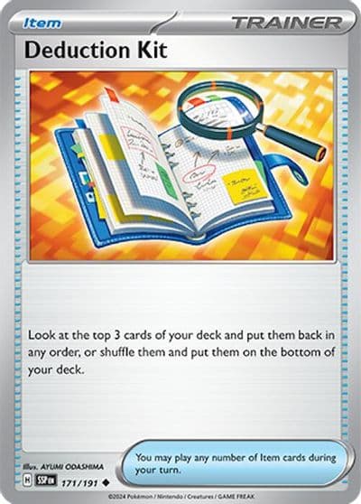 Deduction Kit SV08: Surging Sparks Pokemon card