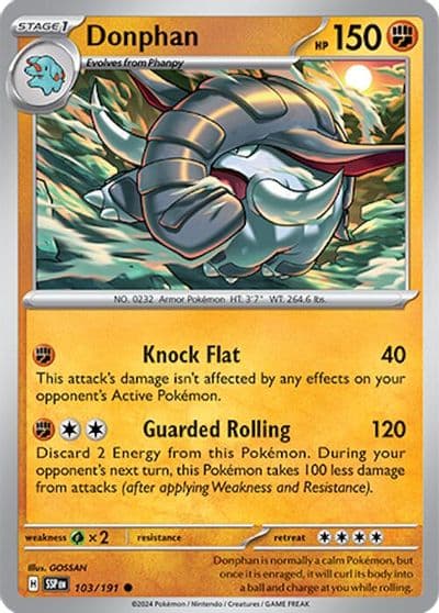 Donphan SV08: Surging Sparks Pokemon card
