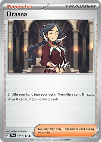 Drasna SV08: Surging Sparks Pokemon card
