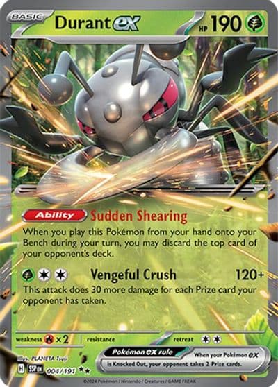 Durant ex SV08: Surging Sparks Pokemon card