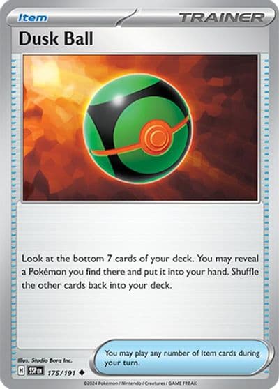 Dusk Ball SV08: Surging Sparks Pokemon card