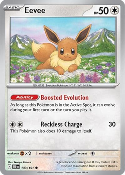 Eevee SV08: Surging Sparks Pokemon card