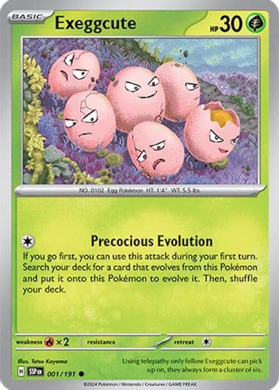 Exeggcute SV08: Surging Sparks Pokemon card