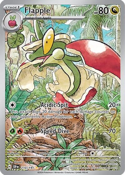 Flapple SV08: Surging Sparks Pokemon card
