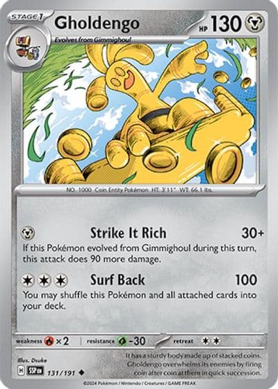 Gholdengo SV08: Surging Sparks Pokemon card